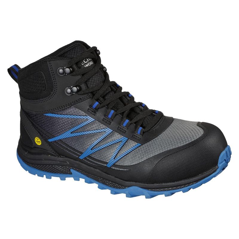 Botín Skechers Puxal-Firmle Negro/Azul - Imagen 3