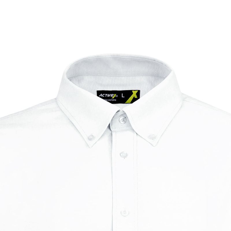 Camisa Activex Oxford M/Larga Blanca UV