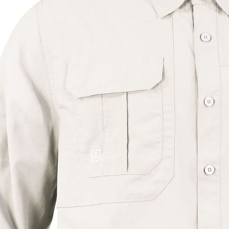 Camisa Lightwind H2500 Ripstop Blanco Invierno UV - Imagen 3