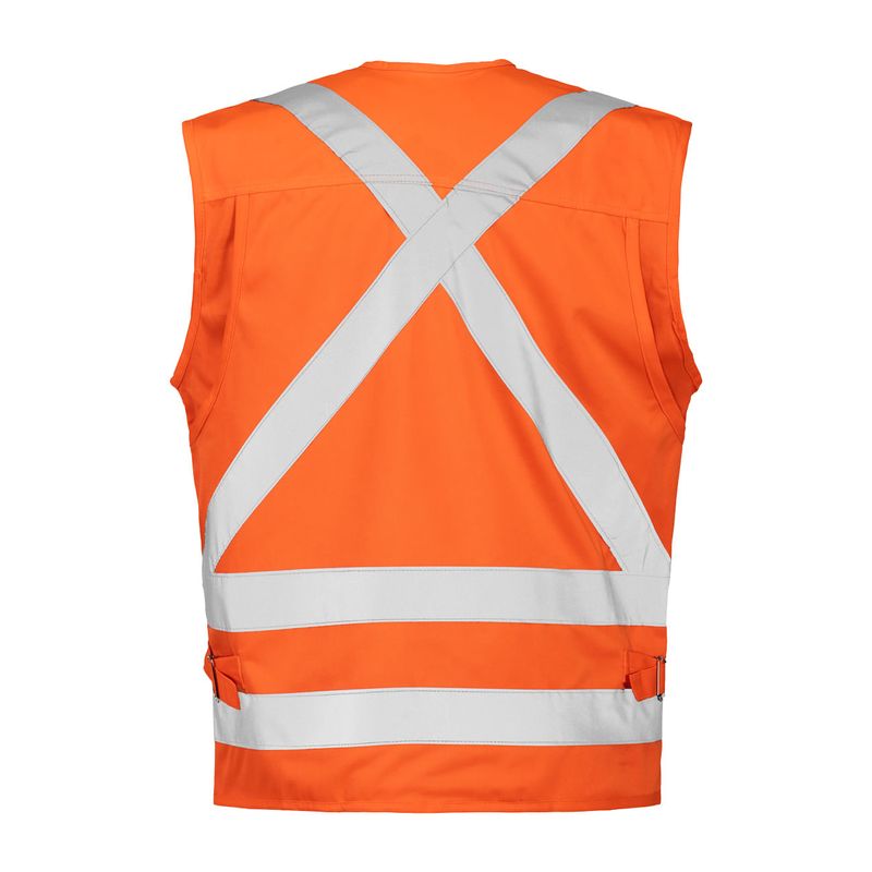 Chaleco Geólogo Cinta 360° Naranjo Fluor
