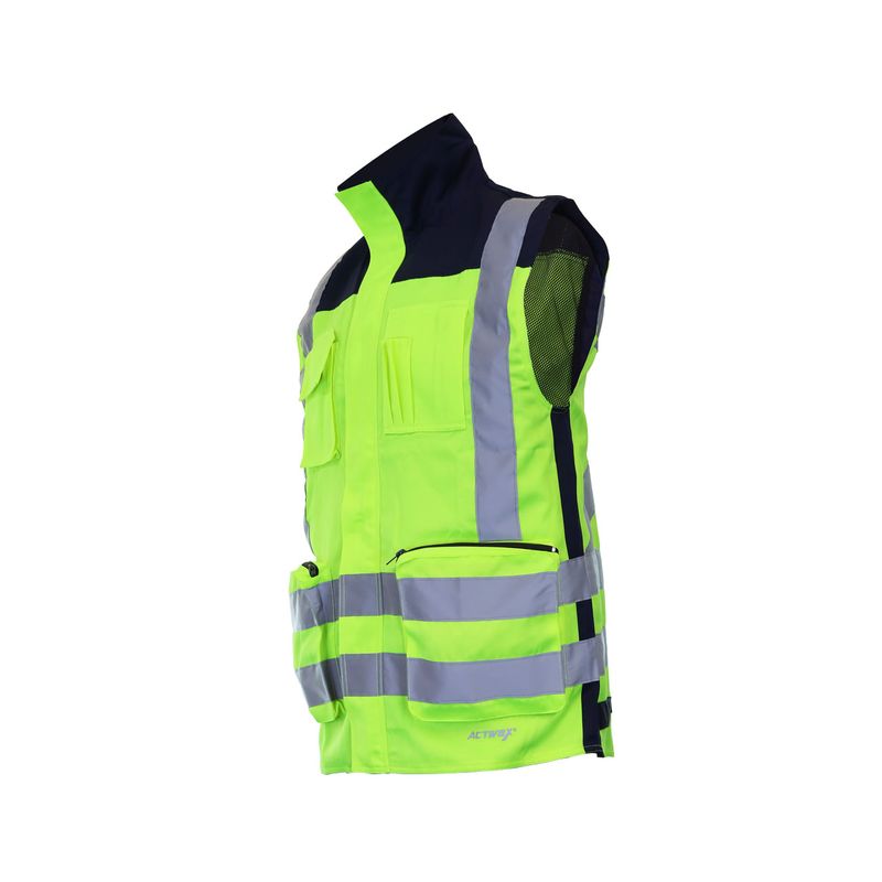Chaleco Geologo Gabardina Terra Bicolor Amarillo - Imagen 3