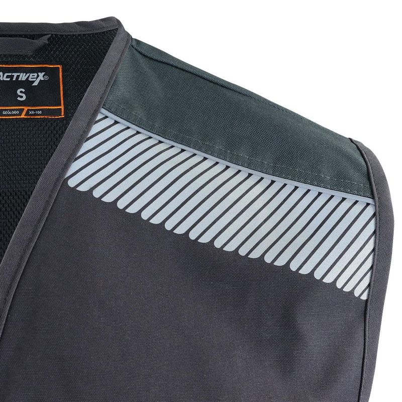 Chaleco Geólogo Gris-Negro XR-100