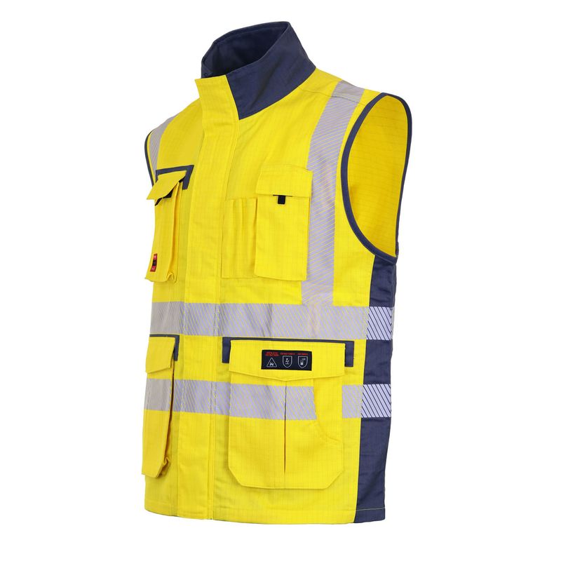 Chaleco Geologo Ignifugo Absolute Fire FRSVT NFPA 13034 Amarillo - Imagen 2