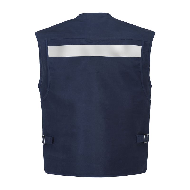 Chaleco Geologo Poplin Azul C/Reflectante - Imagen 3