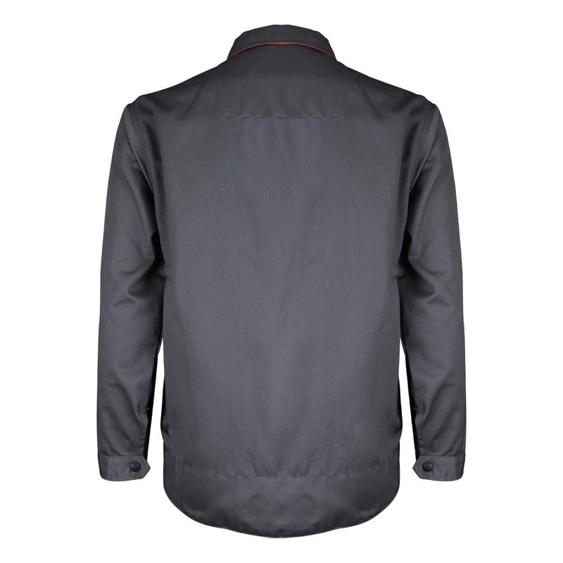 Chaqueta Manga Larga Gabardina Gris/Naranjo