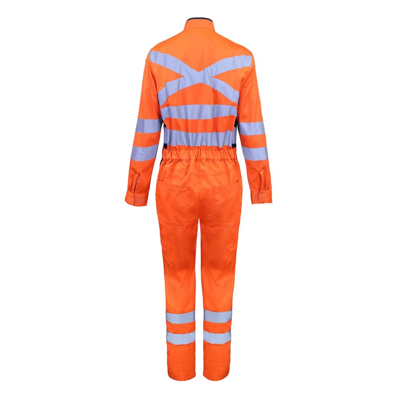 Overol Activex Canvas Naranjo Mujer Reflectante 360° - Imagen 3