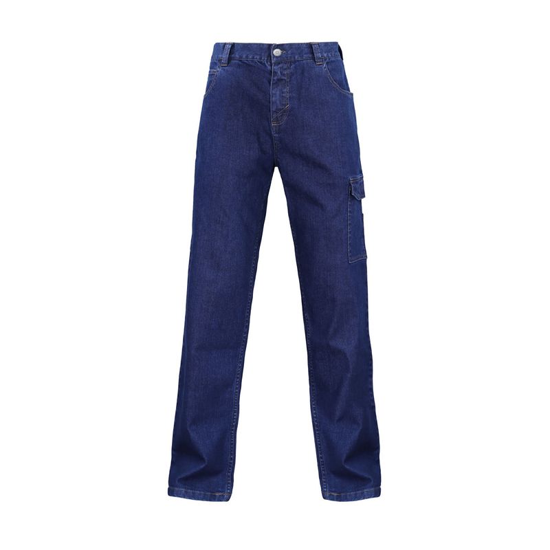 Pantalon Cargo Mezclilla Ignifugo Absolute Fire FRJPT Azul