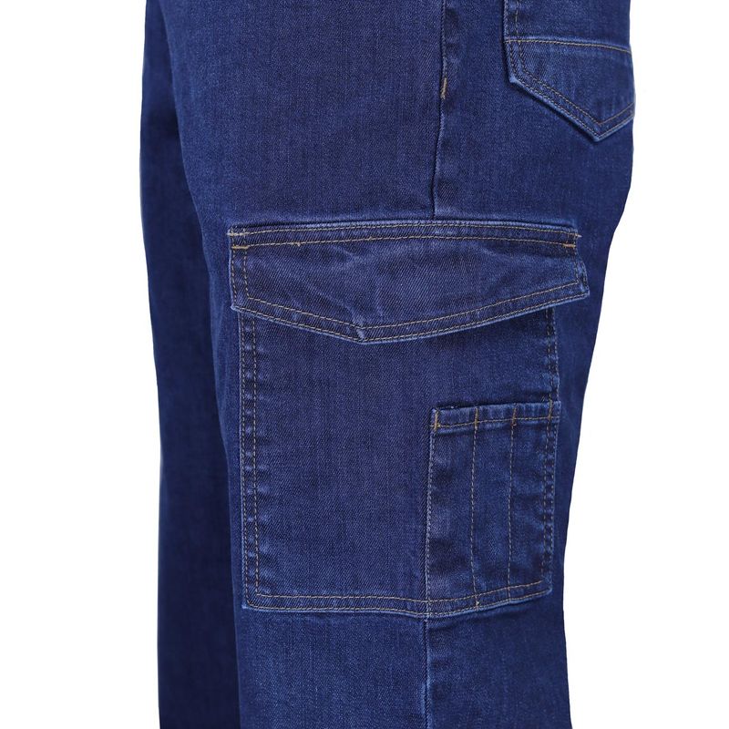 Pantalon Cargo Mezclilla Ignifugo Absolute Fire FRJPT Azul