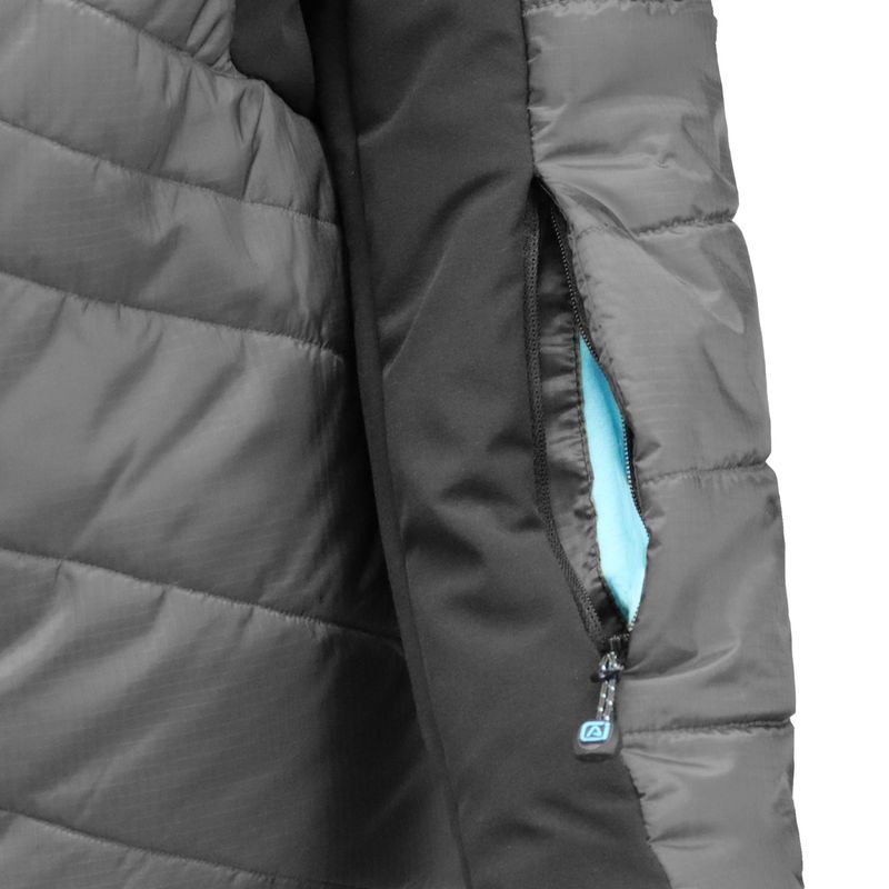 Parka Thinsulate Mujer Gris/Negro Z-9100