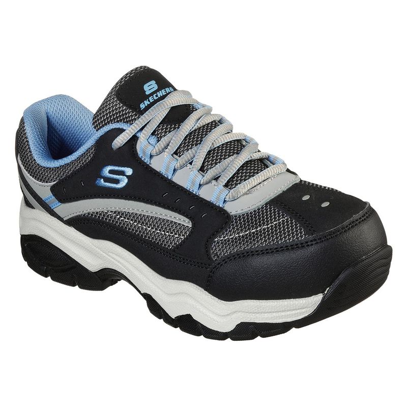 Zapatilla de Seguridad Skechers Biscoe Negro/Azul Mujer